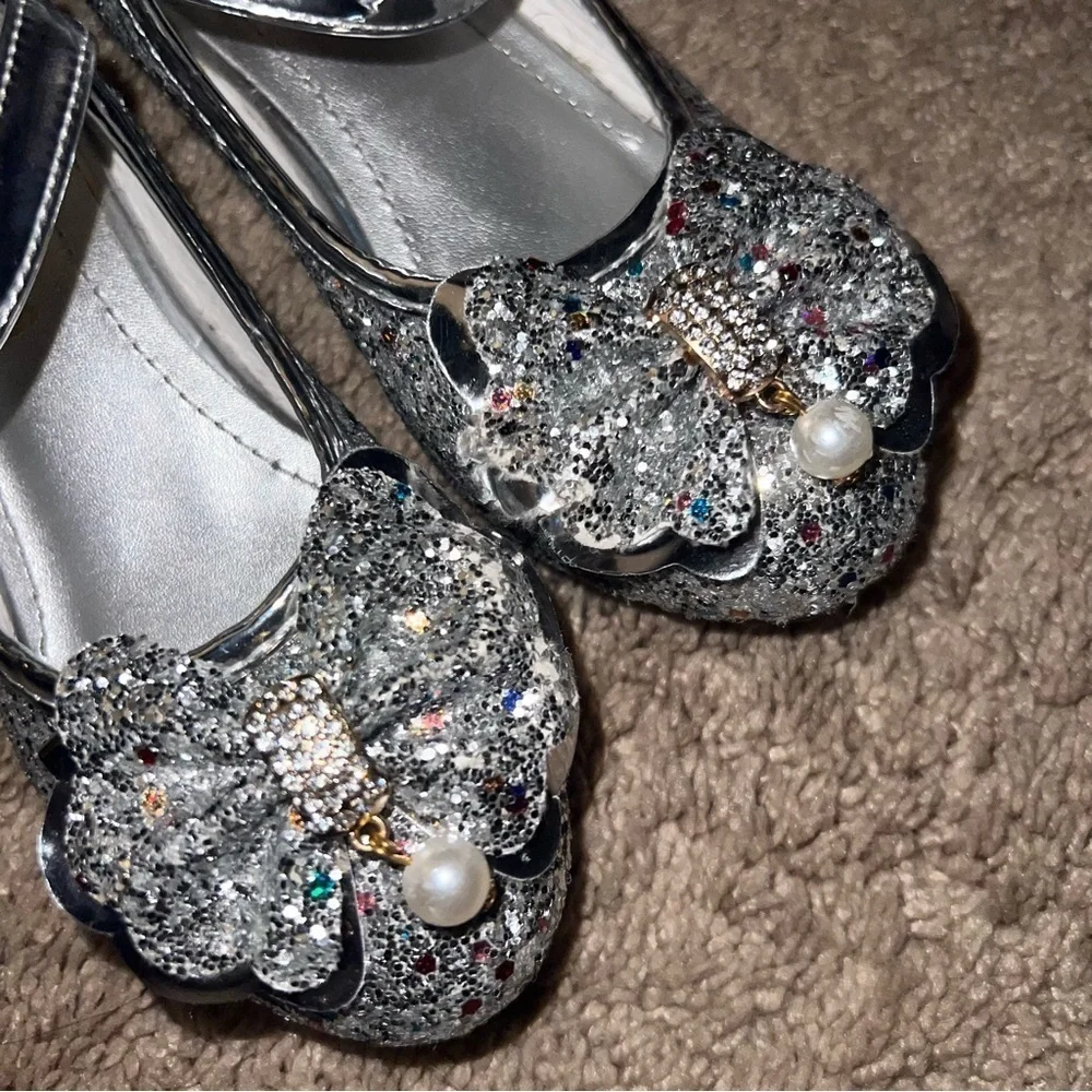 Cadidi Dinos Girls Dress Shoes Wedding Party Mary Jane Princess Shoes Size 3